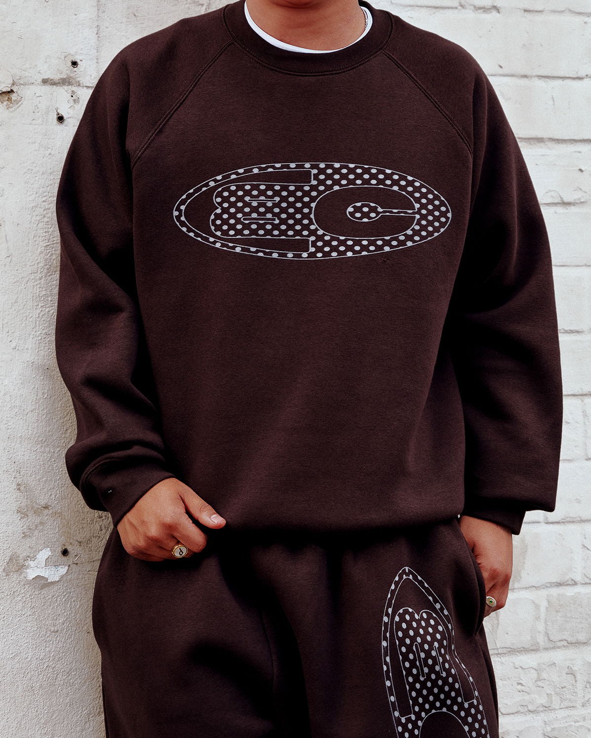 Dot Domino Jumper (Brown)